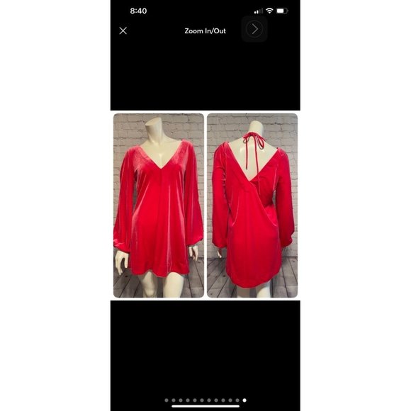 Free People MISHA VELVET MINIDRESS XSMALL - Picture 12 of 12